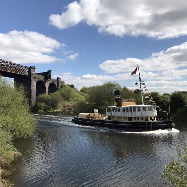 BBC follow us along Manchester Ship Canal